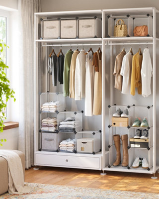 SONGMICS 16-Cube Storage Unit, Shoe Rack, DIY Shelving System ...