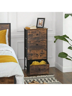 SONGMICS Chest Of Drawers Bedroom, Drawer Storage Unit, Dresser With 4