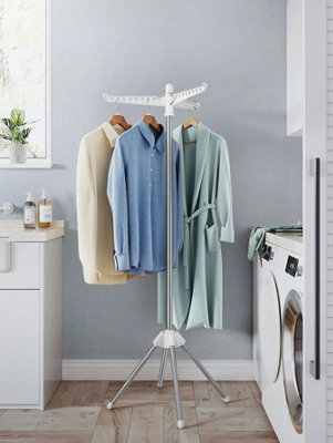 SONGMICS Clothes Drying Rack, Quadripod Laundry Air-Drying Rack, Space ...