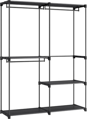 Heavy Duty Portable Wardrobe Closet - Foldable Clothing Rack With Cover 49.2x20.47x67 Inches