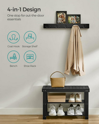 Songmics bamboo shoe bench hotsell