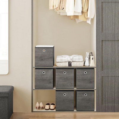 SONGMICS Compact Storage Cube Set, Small Fabric Bins with Handles ...