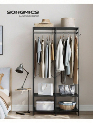 SONGMICS Portable Clothes Wardrobe, Foldable Closet,Clothes Rack ...