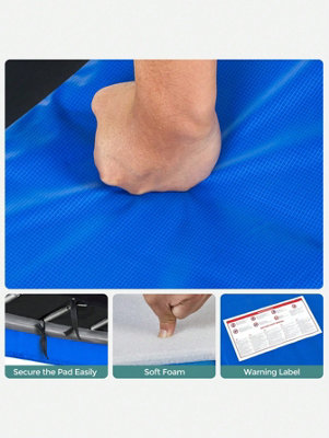 SONGMICS Replacement Trampoline Safety Pad Mat, 12 Ft Spring Cover, UV ...