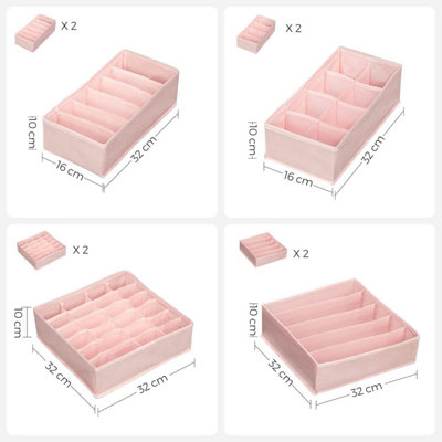 DIMJ Lade-organizer Kast-organizer - 8-delige set Ondergoed Organizers