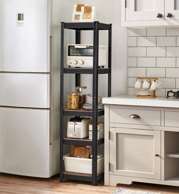 SONGMICS Storage Organizer Shelving Units, Set of 2, Storage Racks ...