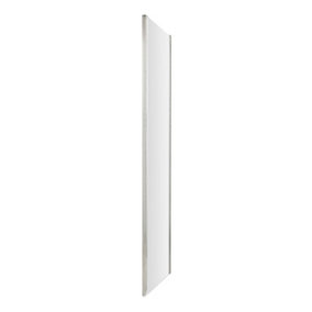 Sonic 8mm Toughened Safety Glass Shower Side Panel, Chrome,  1000mm - Balterley