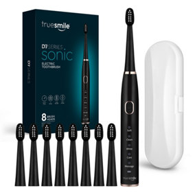 Sonic Electric Toothbrush USB Rechargeable 8 Tooth Brush Heads Timer 5 Mode