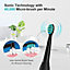 Sonic Electric Toothbrush USB Rechargeable 8 Tooth Brush Heads Timer 5 Mode