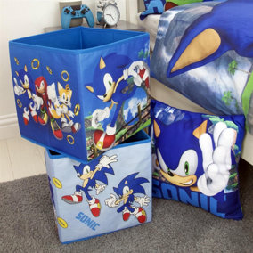Sonic Hedgehog 2 Pack Storage Box Cube Foldable