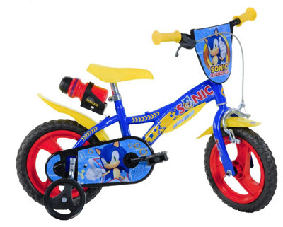 Sonic The Hedgehog Childrens 12 Bicycle w Stabilisers DIY at B Q