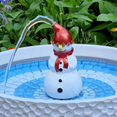 Sonnie the Snowman - A Hydria Life Fountain Christmas Accessory
