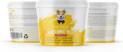 Soothing Mud Wash For Dogs,Enriched Vitamins, Natural Detoxing Hydrating Nourishing Itchy Flaky Skin Remover Moisturising Relief