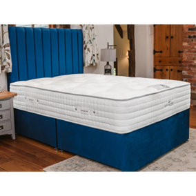 Sophia Briar-Rose Noemie 1000 Pocket Sprung Natural Cotton Tencel Divan Bed Set 3FT Single - Plush Marine