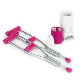 Sophia's by Teamson Kids Doll Cast and Crutches Accessories Set for 18" Dolls