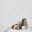 Sophie Allport Grey Bees Pearl effect Embossed Wallpaper