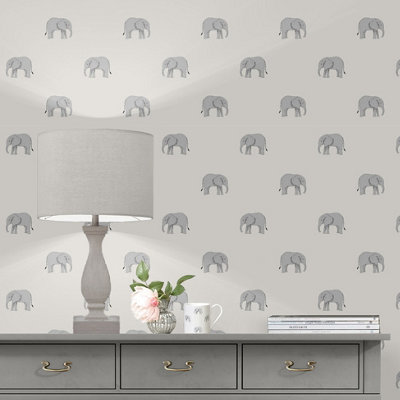 Sophie Allport Natural Wildlife Pearl effect Embossed Wallpaper