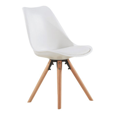 Sophie Dining Chairs, Single, White DIY at B&Q