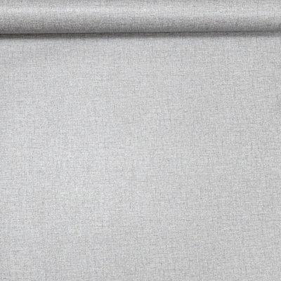 Sophie Laurence Plain Linen Effect Texture Silver Grey Heavyweight Wallpaper