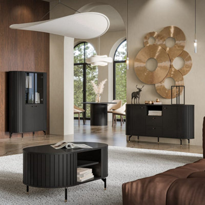 Sophisticated Black Zante ZA8 Dining Table 1200mm x 750mm x 1200mm