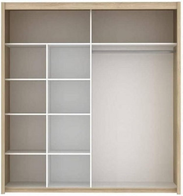 Sophisticated Graphite Inova Sliding Door Wardrobe W2000mm H2160mm ...