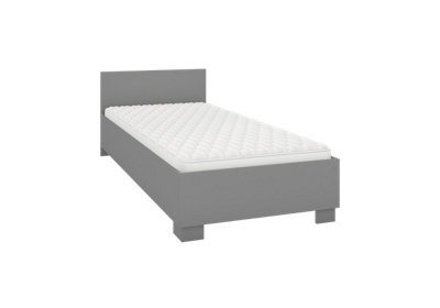 Sophisticated Grey Matt Single Bed with Storage H700mm W935mm L2060mm - Modern Elegance for Stylish Bedrooms