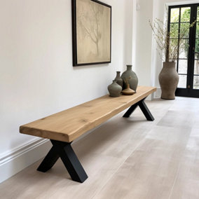 Sophisticated Oak Seating Bench - 110cm(L) - for 140cm table