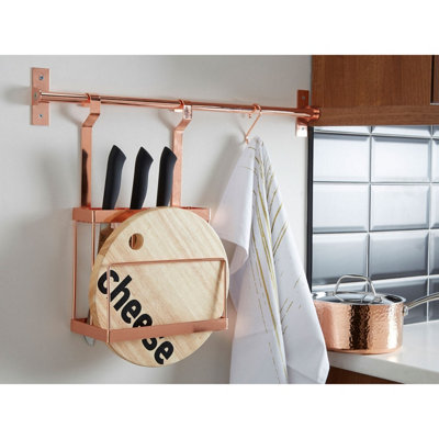 Sorello Rose Gold Hanging Cutter Storage Rack
