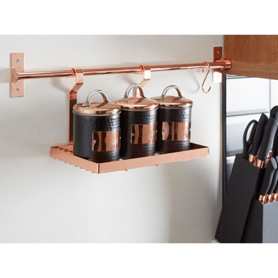 Sorello Rose Gold Single Shelf Storage Rack