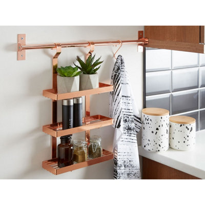 Sorello Rose Gold Three Level Hanging Rack