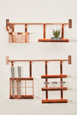 Sorello Rose Gold Three Level Hanging Rack