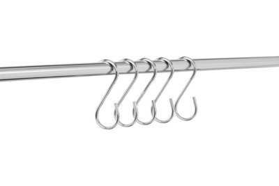 Sorello Set of 10 Chrome Hanging Hooks