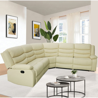 Ivory leather couch cheap