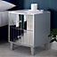 Sorrento 2 Drawer Mirrored Bedside Table