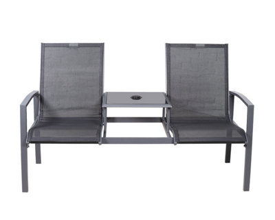 Sorrento 2 Seater Black Companion Set