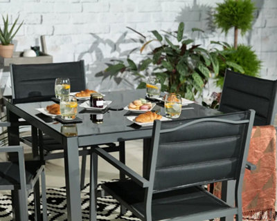 Sorrento 4 Seater Padded Chair Dining Set