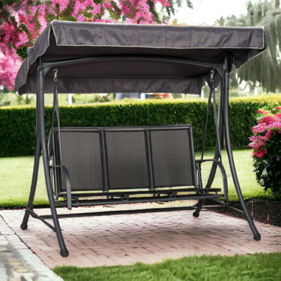 Sorrento Black 3 Seat Swing Hammock