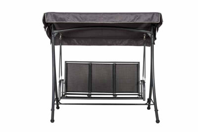Sorrento Black 3 Seat Swing Hammock - 4