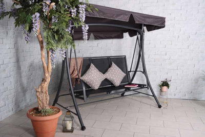 Sorrento Black 3 Seat Swing Hammock - 6