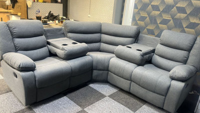 Sorrento Fabric 2C2 Corner Sofa Grey