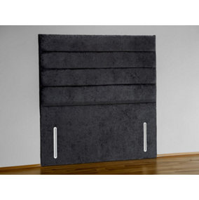 Sorrento Floor Standing Upholstered Headboard 4FT6 Double - Naples Black