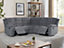 Sorrento Grey Recliner Sofa  Fabric Recliner Sofa  Corner