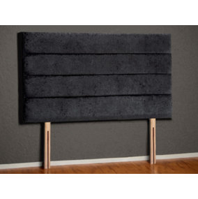 Sorrento Strutted Upholstered Headboard 4FT6 Double - Naples Black
