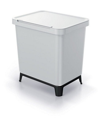 Sorting Waste Bin Modern Recycling Segregation Lidded Handle 7 Models Wall mount 2 x 10 Litre container