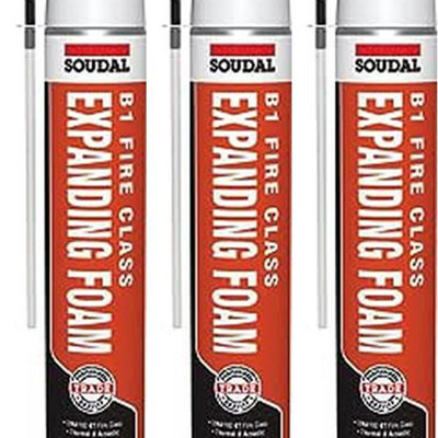 Soudal B1 Fire And Acoustic Pu Expanding Foam Gap Filler 750mlpack Of 3 Diy At Bandq 9856