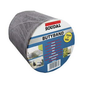 Soudal Butyband Flashing Tape Self Adhesive Butyl Tape W(100mm) L(10m)