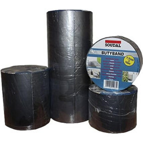 Soudal Butyband Roof Repair Tape Size 75mm x 10m Lead/Graphite 2834 (2834)