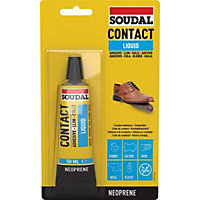 Soudal Contact Liquid Neoprene Glue 50ml - Waterproof, Clear