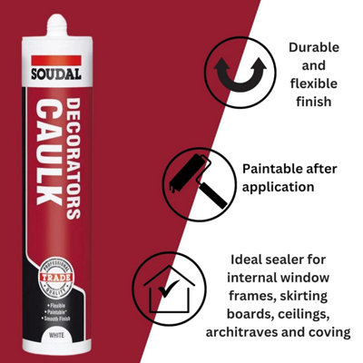 Polycell Polyfilla White Decorators Caulk 290ml | DIY At B&Q