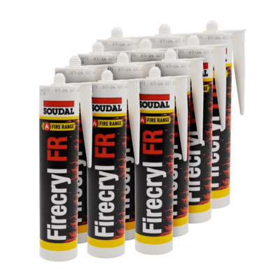 Soudal Firecryl FR Fire-Rated Sealant (12 Pack) - White